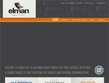 Tablet Screenshot of elmanprint.com